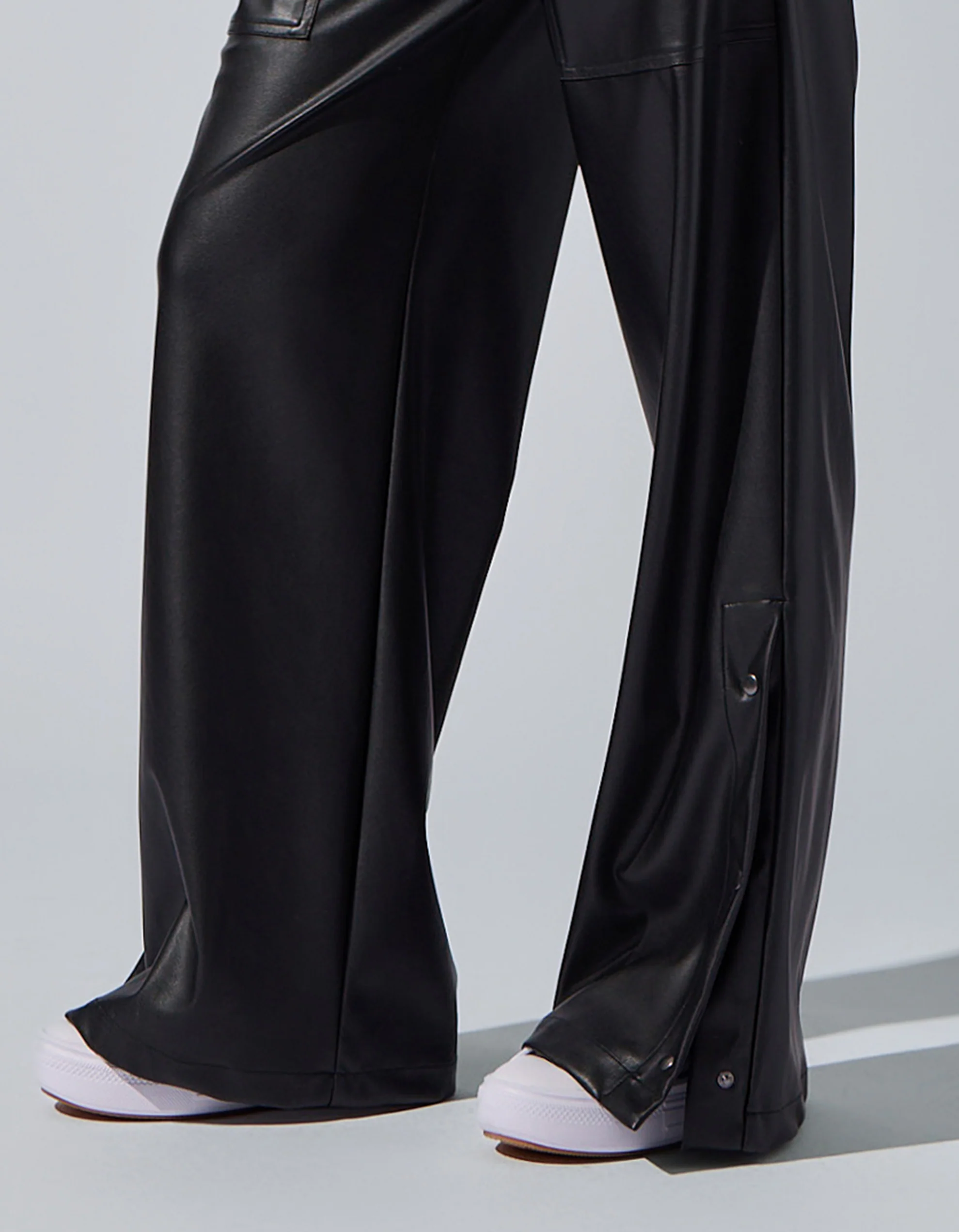CARA LEATHER PANTS [BLACK] - Image 4
