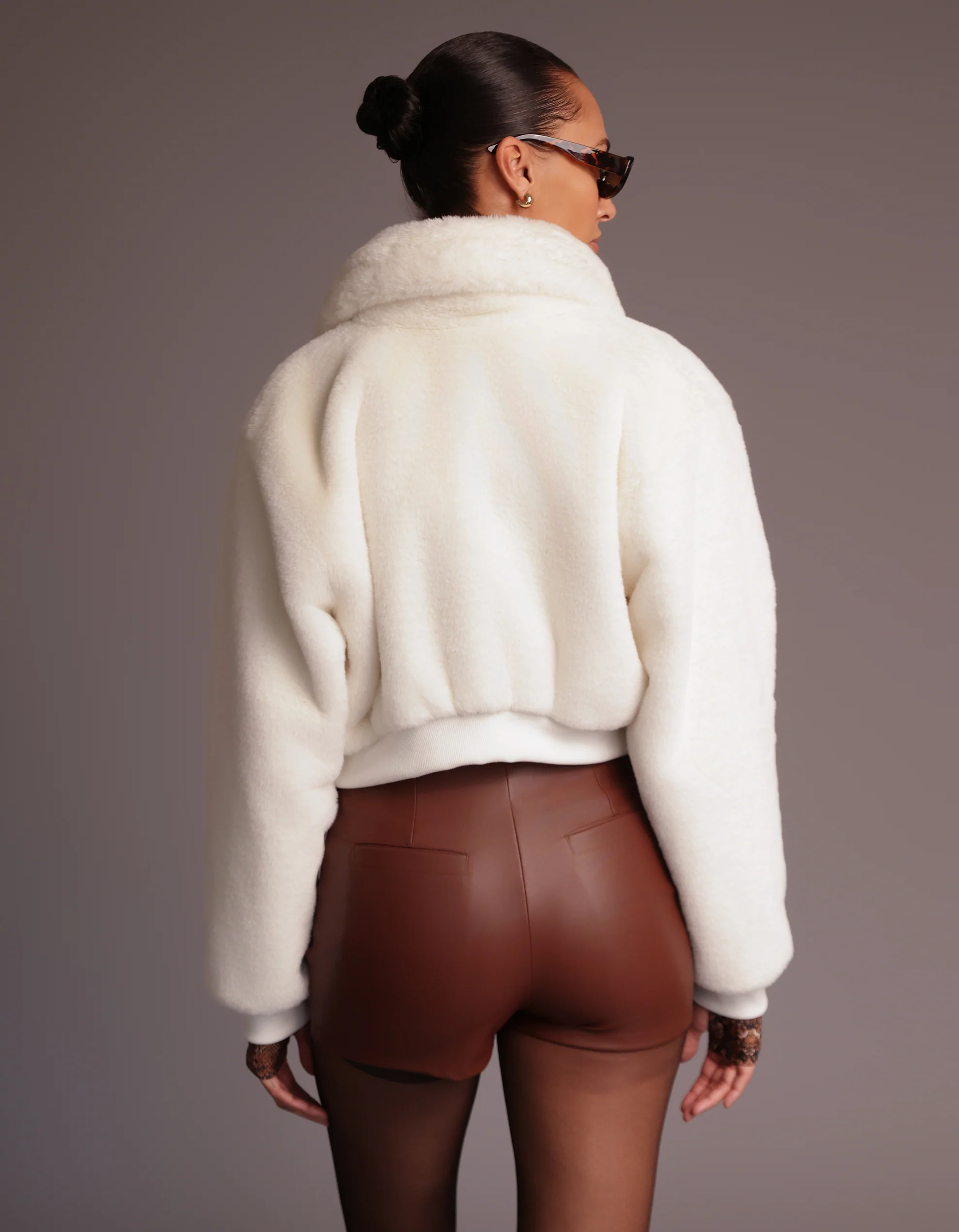 Fur Blazer Jacket [IVORY] - Image 2