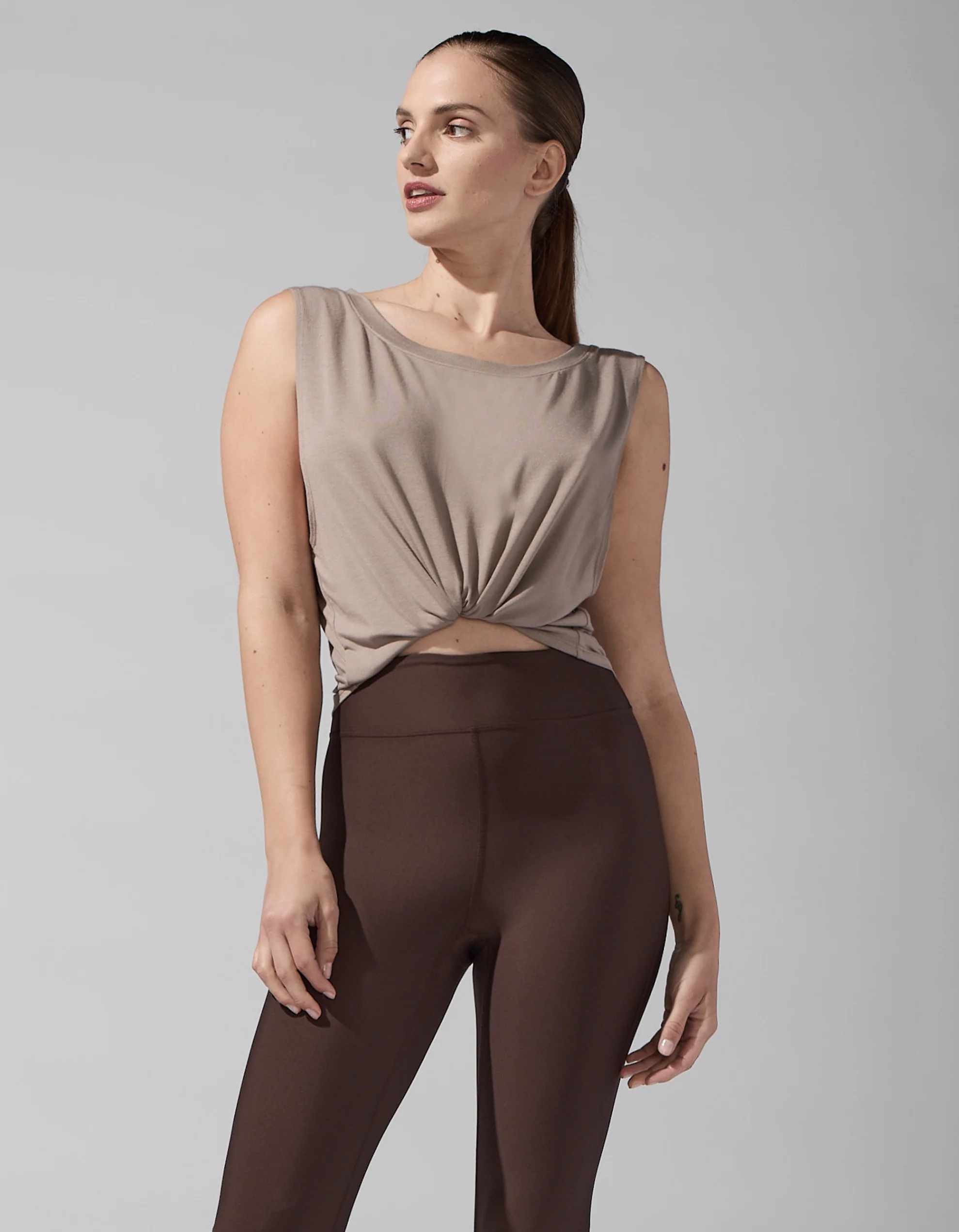 Jersey Base Tank [Taupe] - Image 3