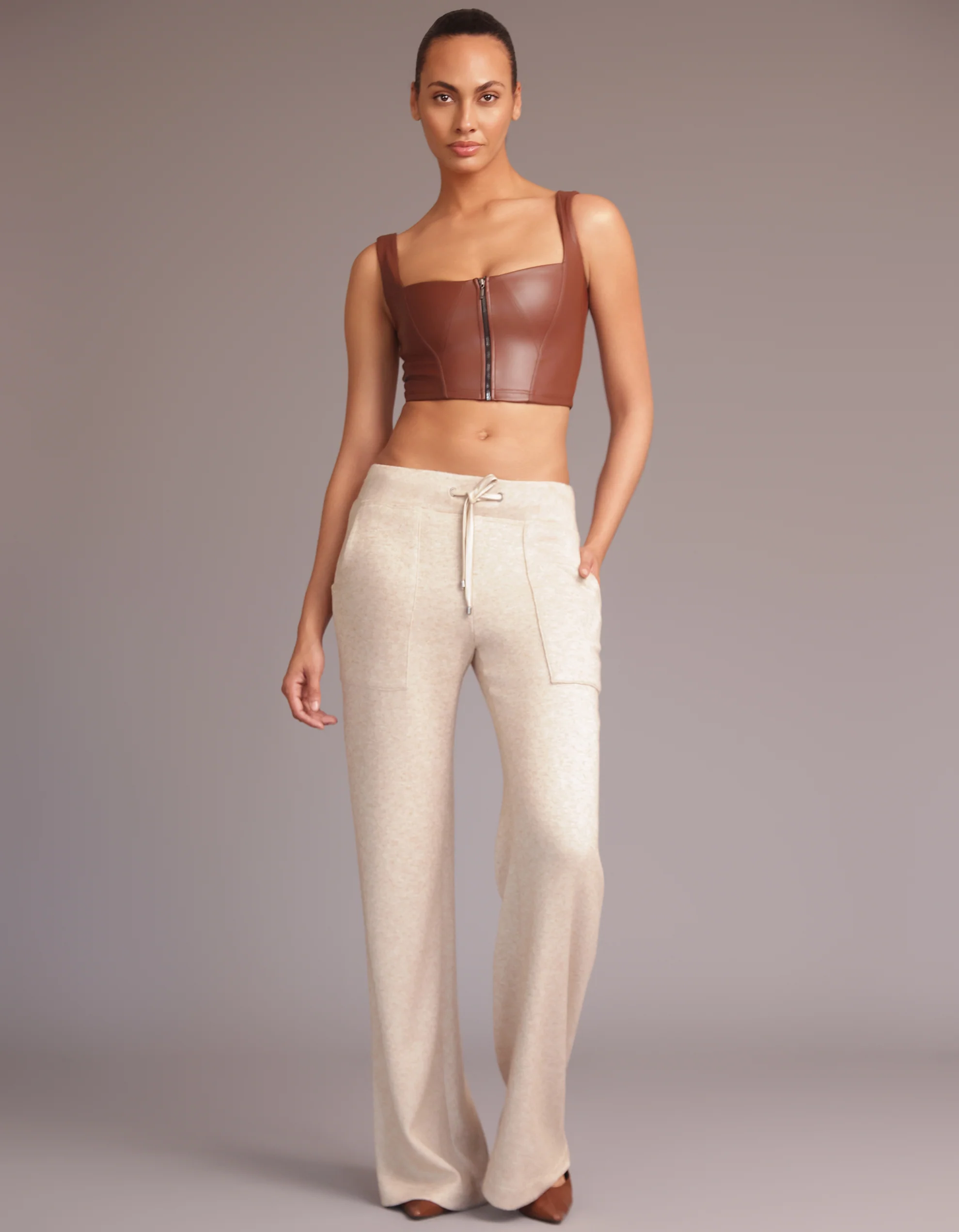 LEATHER BUSTIER [Mocha] - Image 4