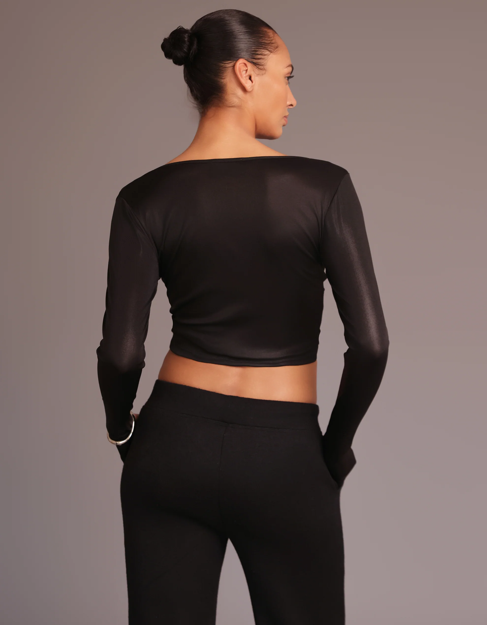 RUCHED TOP [Onyx] - Image 2